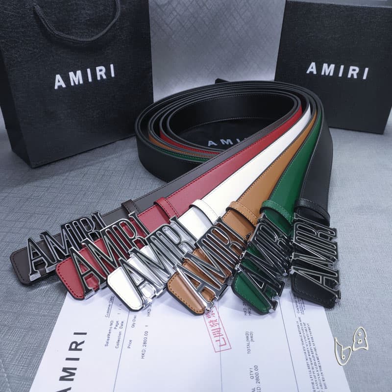 Amiri Studded Leather Belt