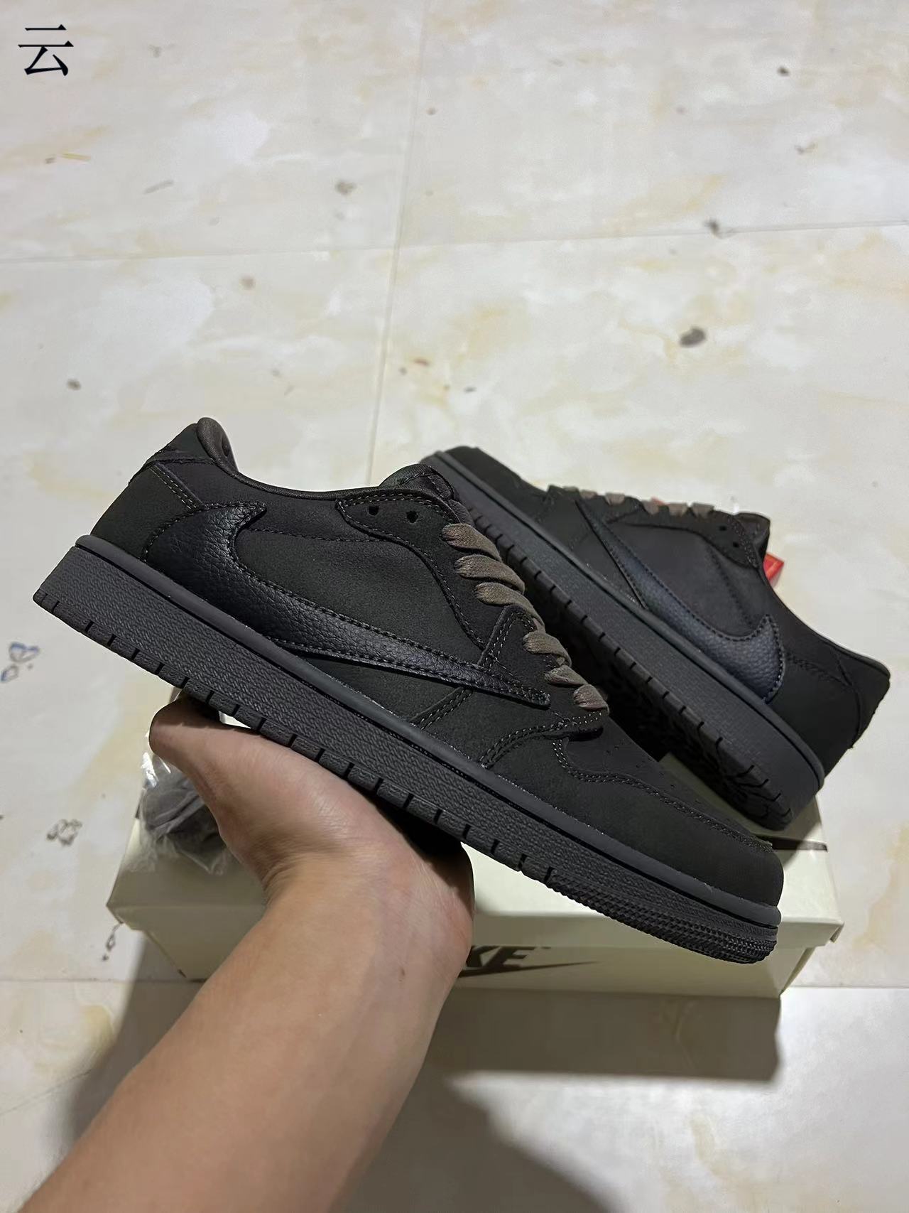 F1-Travis Scott x Air Jordan 1 Low OG "Velvet Brown"