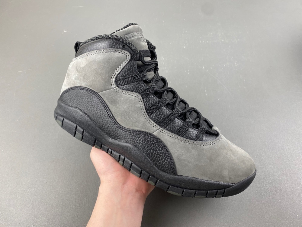 Air Jordan 10 “Shadow” 碳灰黑红色
