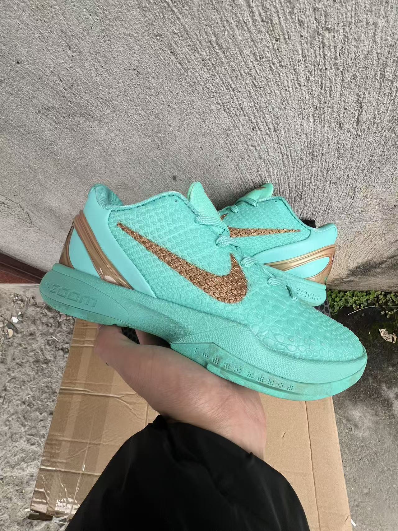 ST-Jalen Brunson x Nike Kobe 6 Protro “Statue of Liberty”