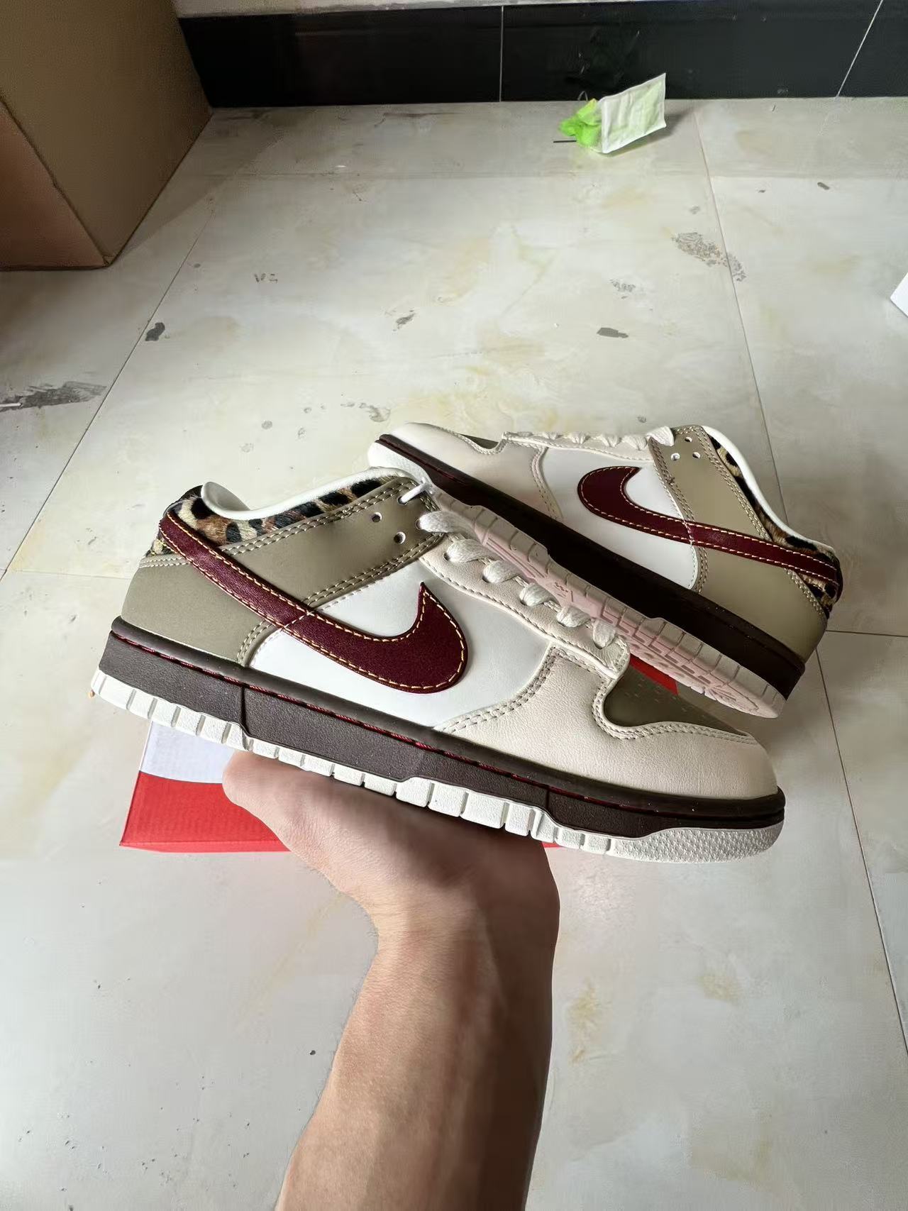 F-Nike Dunk Low “Khaki Leopard”